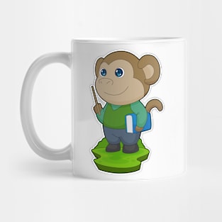 Monkey Teacher Book Mug